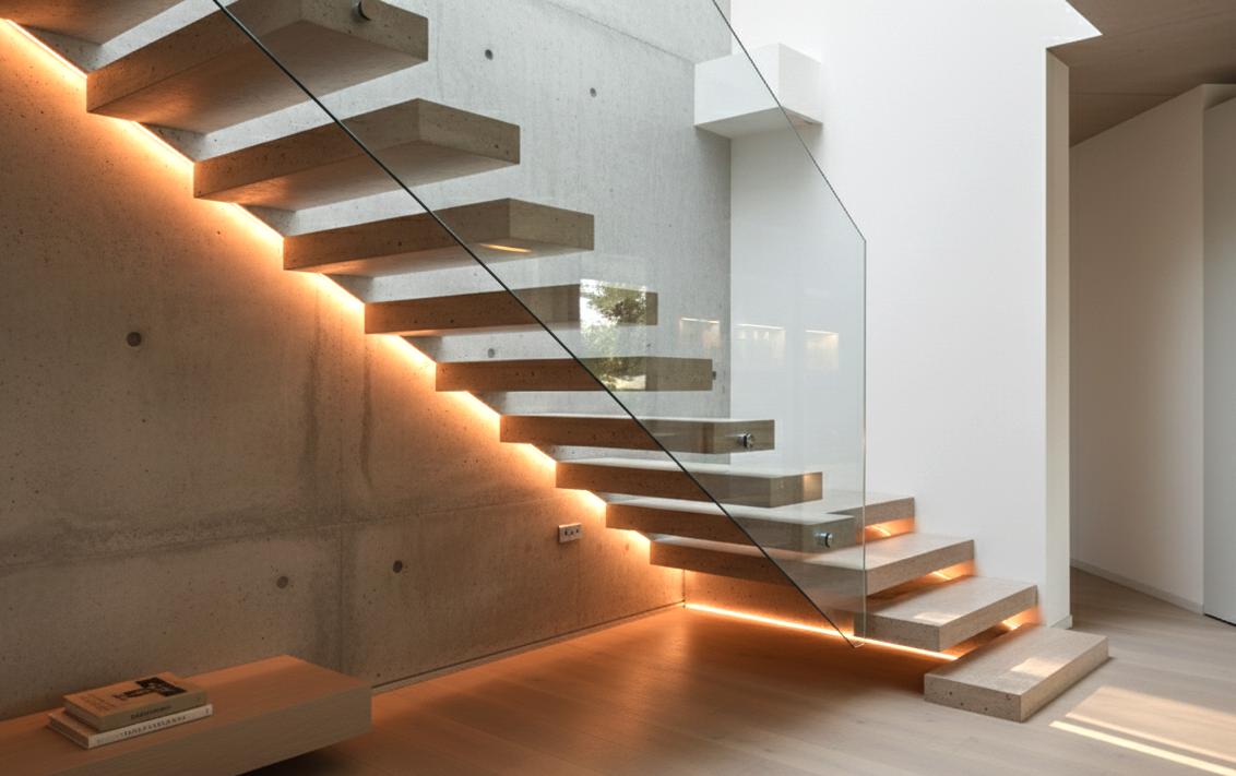 Intérieur de l'escalier